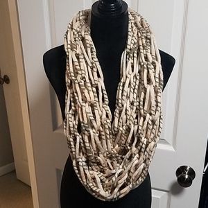 Long Hand-Knit Infinity Scarf